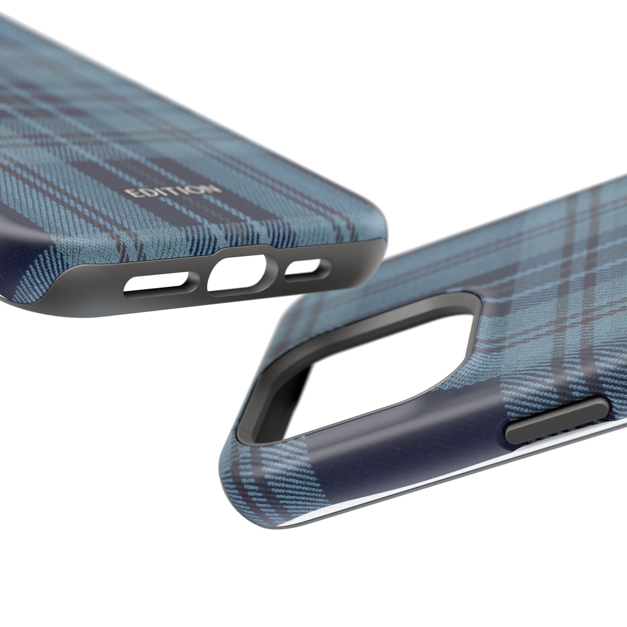 Navy Plaid Case