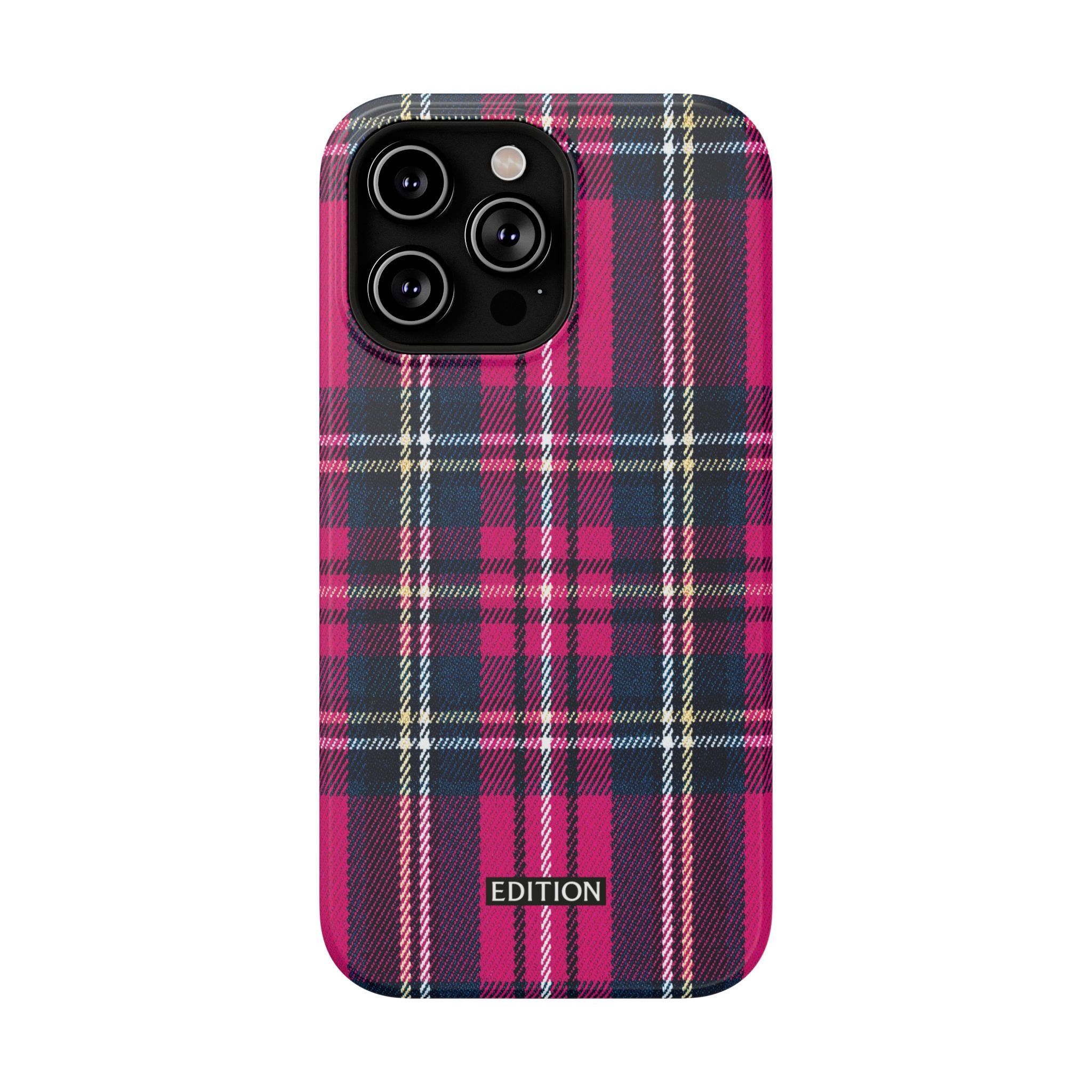 Hot Pink and Navy Plaid Case