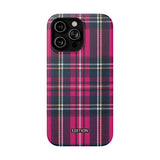 Hot Pink and Navy Plaid Case