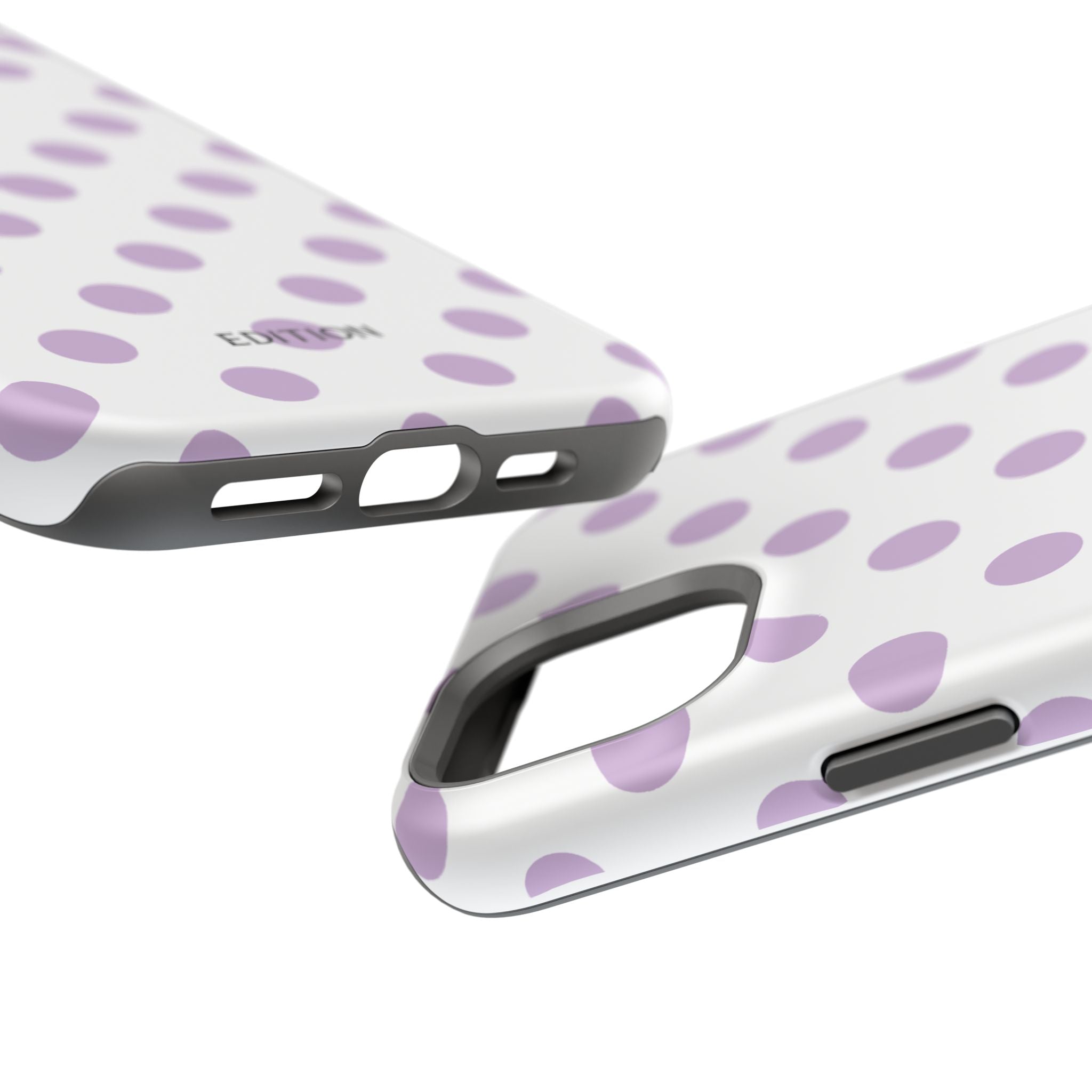 Purple and White Polka Dot Case