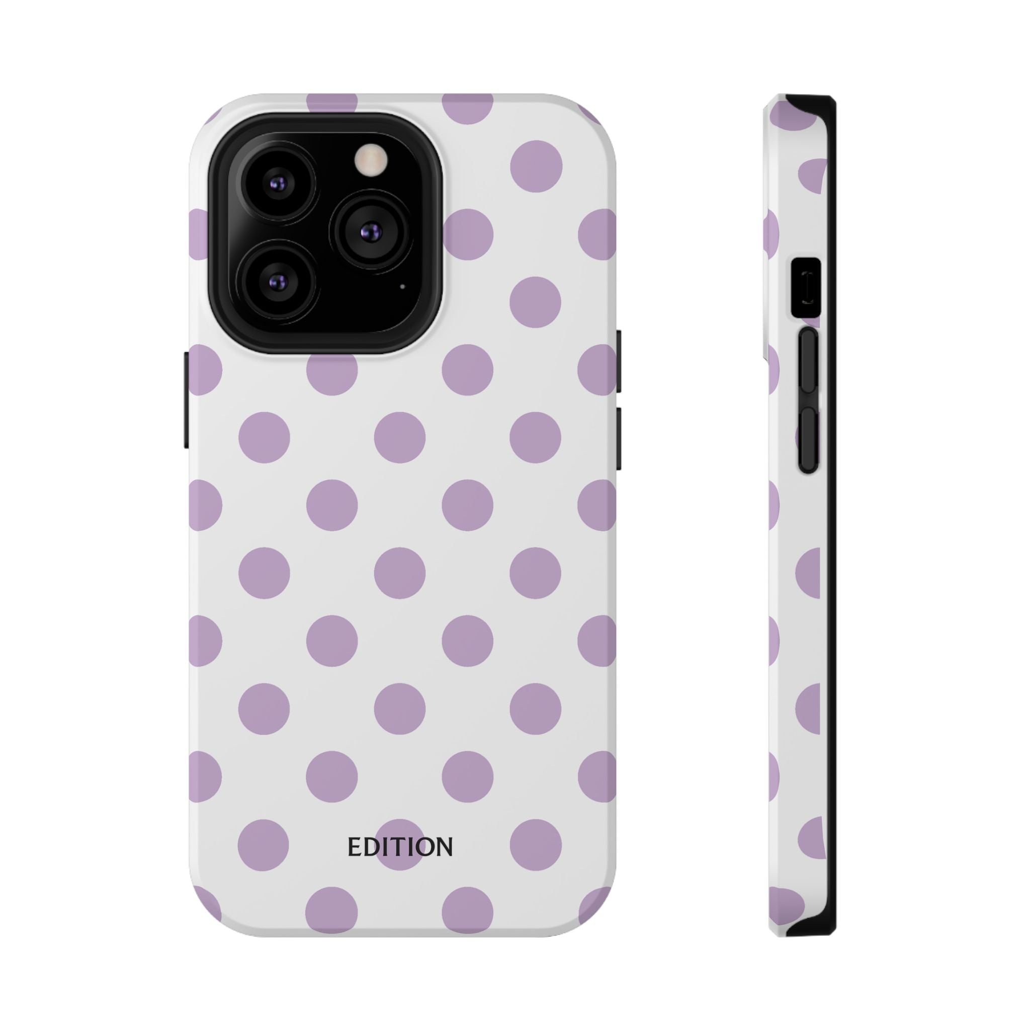 Purple and White Polka Dot Case