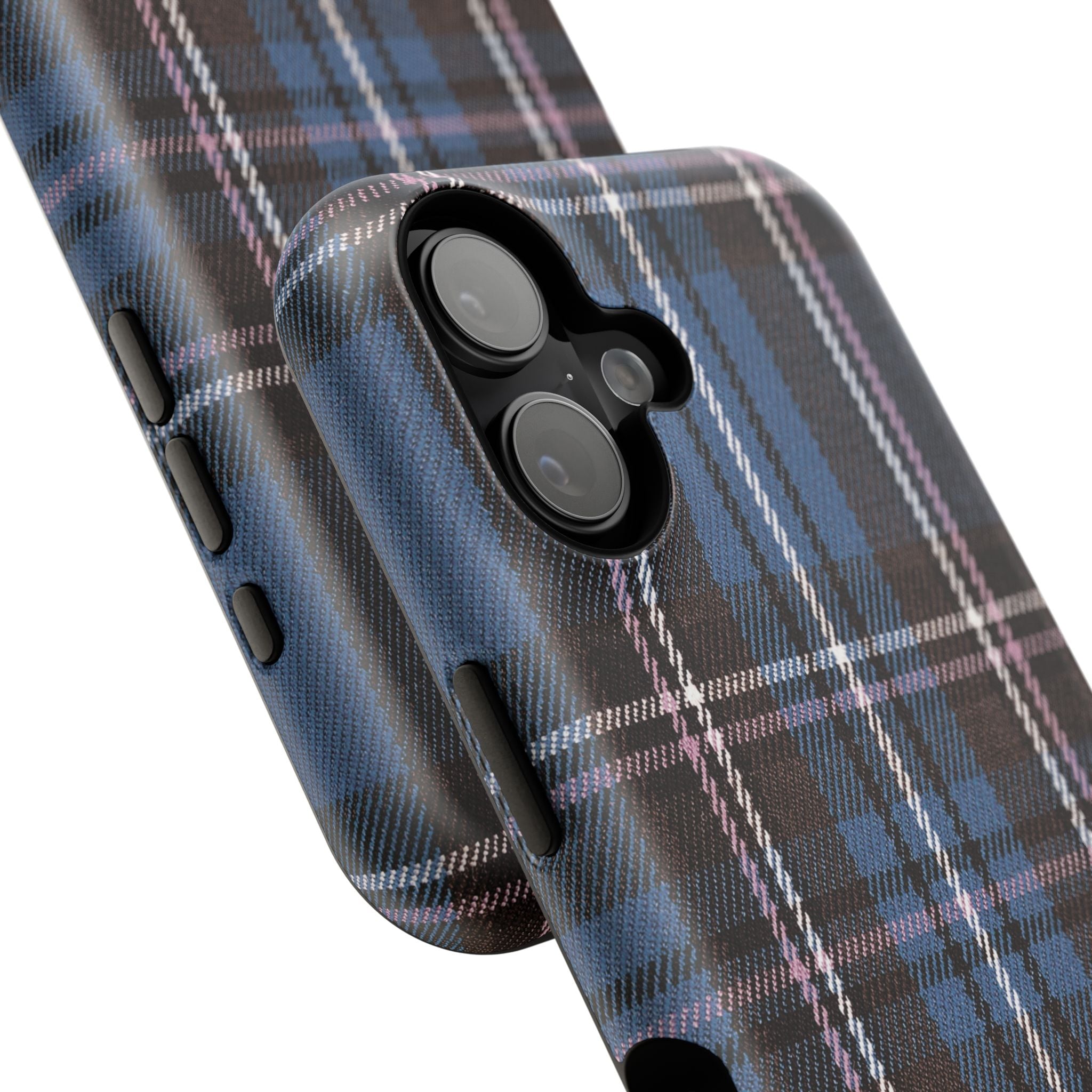 Blue and Pink Plaid Case