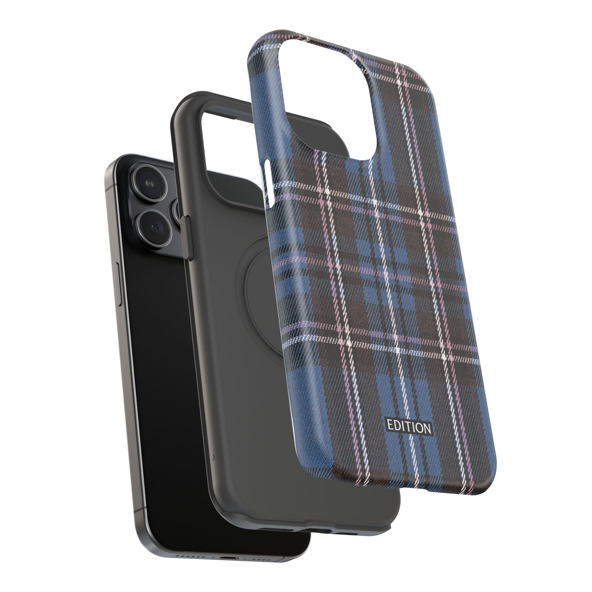 Blue and Pink Plaid Case