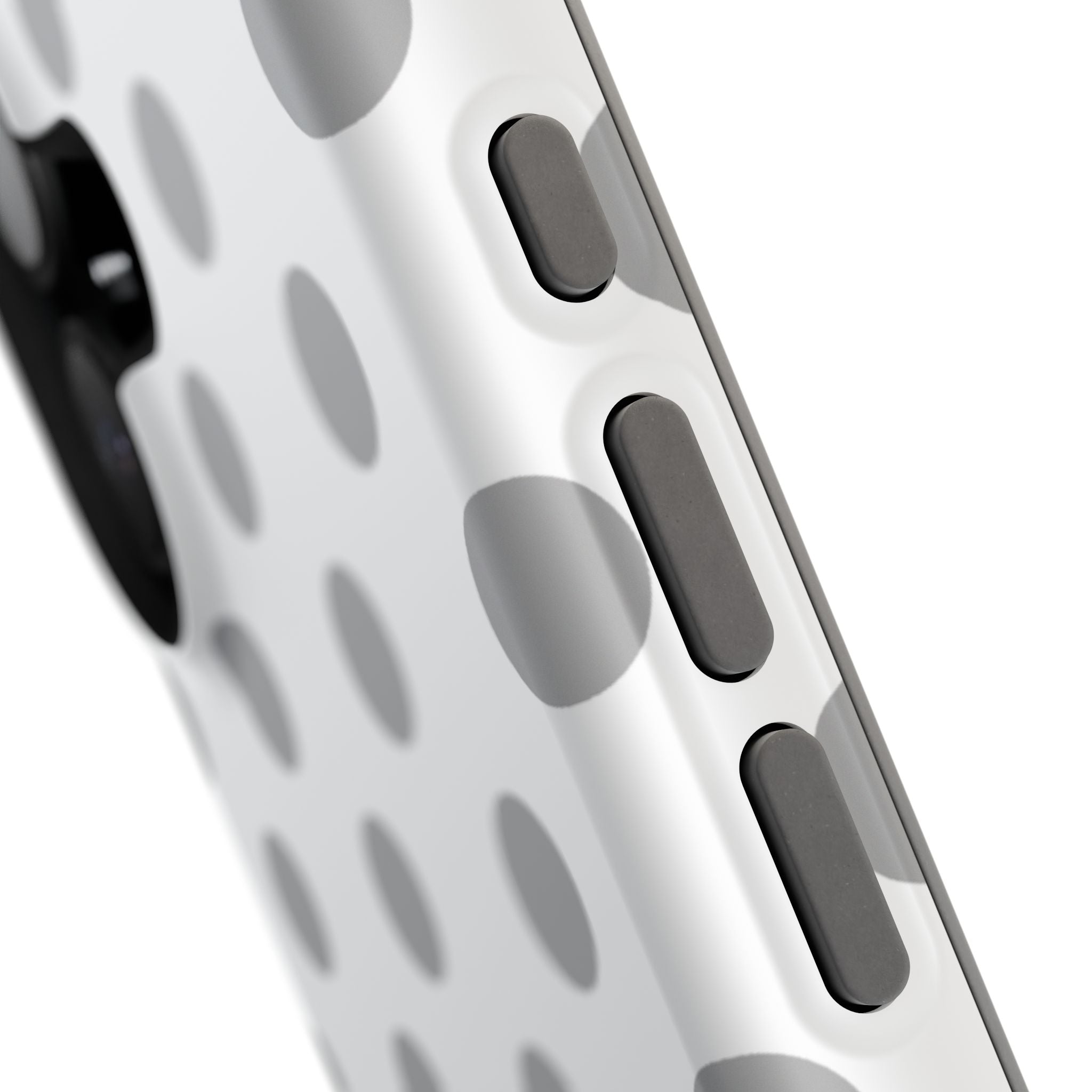 Grey and White Polka Dot Case