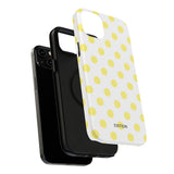 Yellow and White Polka Dot Case