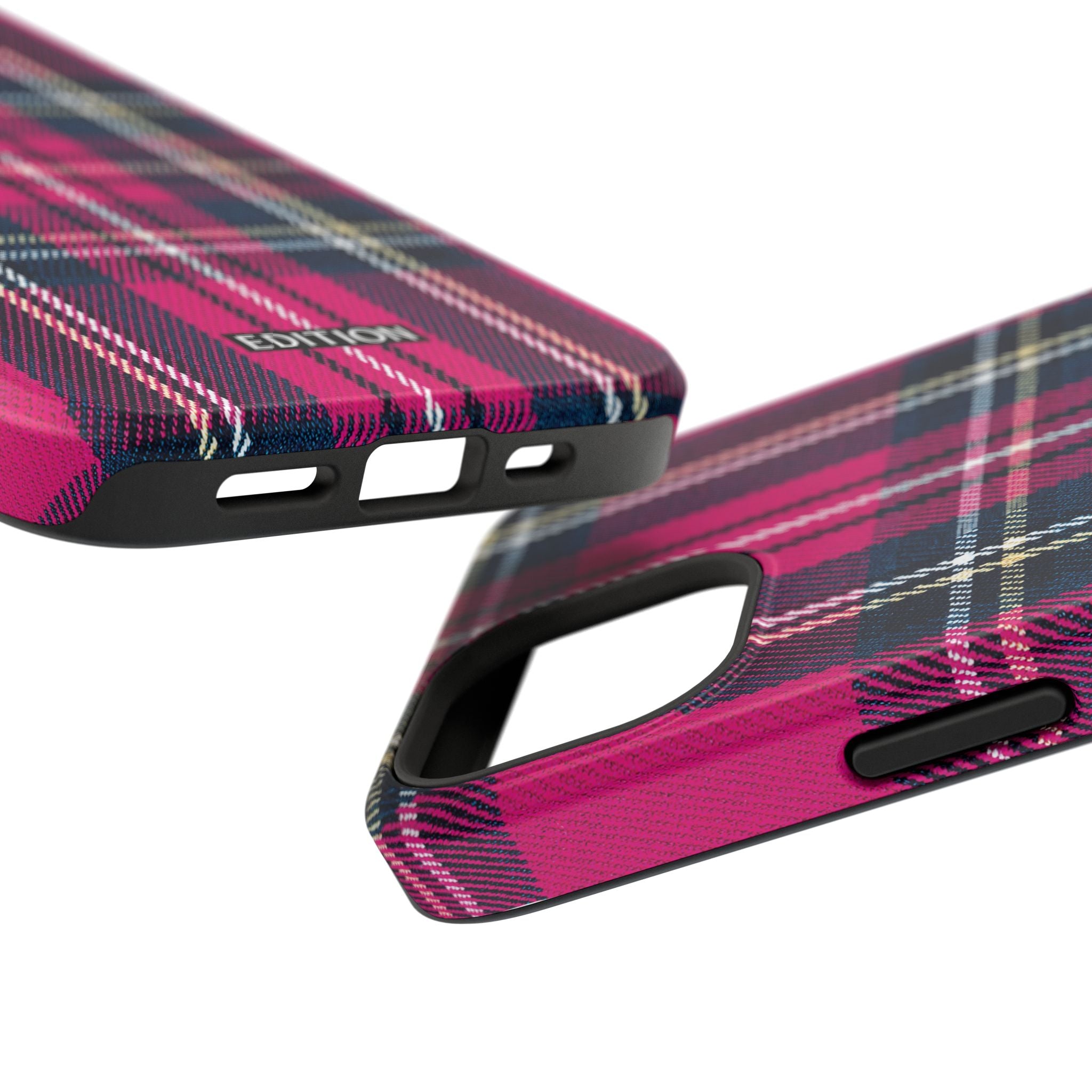 Hot Pink and Navy Plaid Case