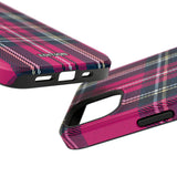 Hot Pink and Navy Plaid Case