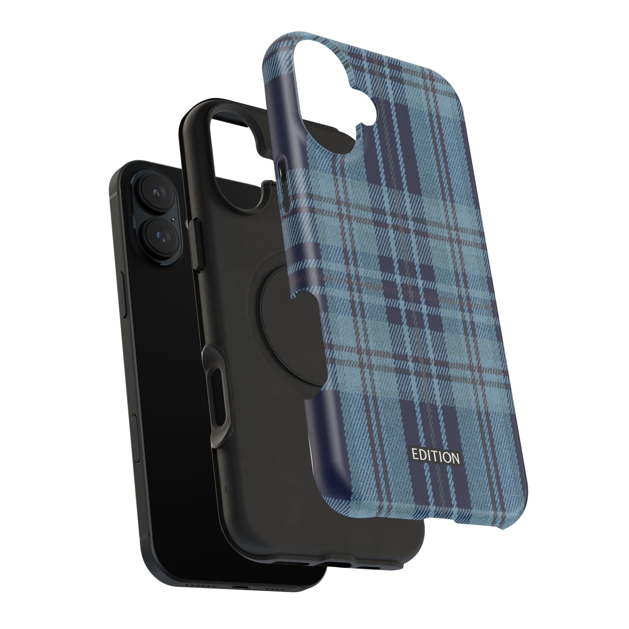 Navy Plaid Case