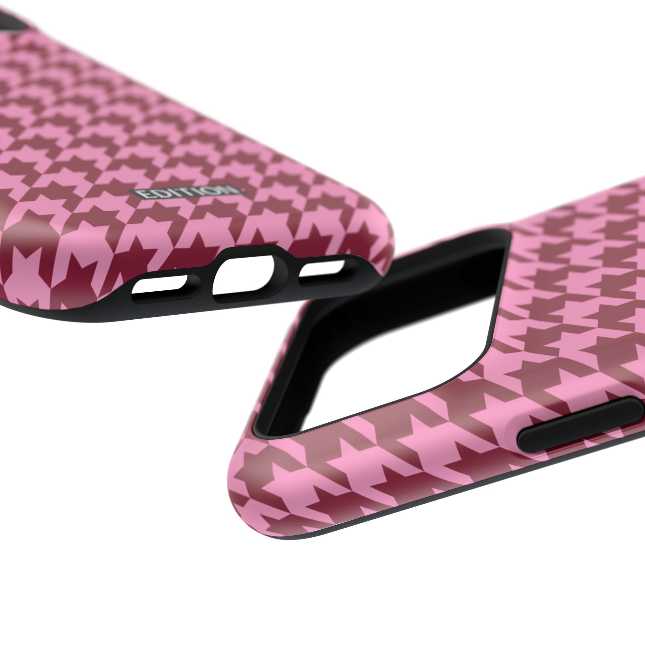 Raspberry Sorbet Houndstooth Case