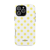 Yellow and White Polka Dot Case