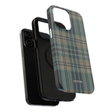 Green and Blue Plaid Case