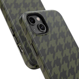 Army Green Houndstooth Case