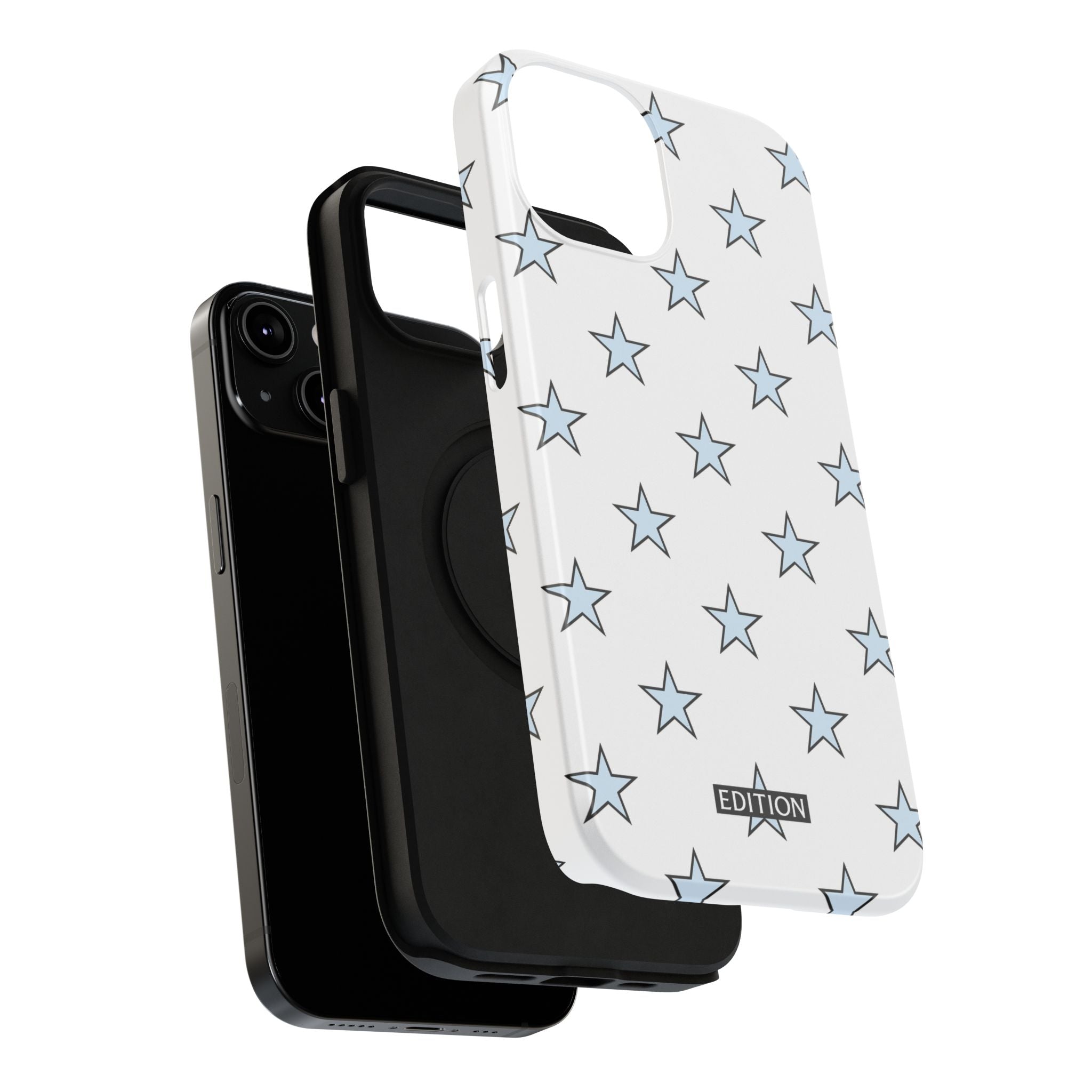 Blue and White Star Case
