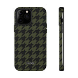 Army Green Houndstooth Case