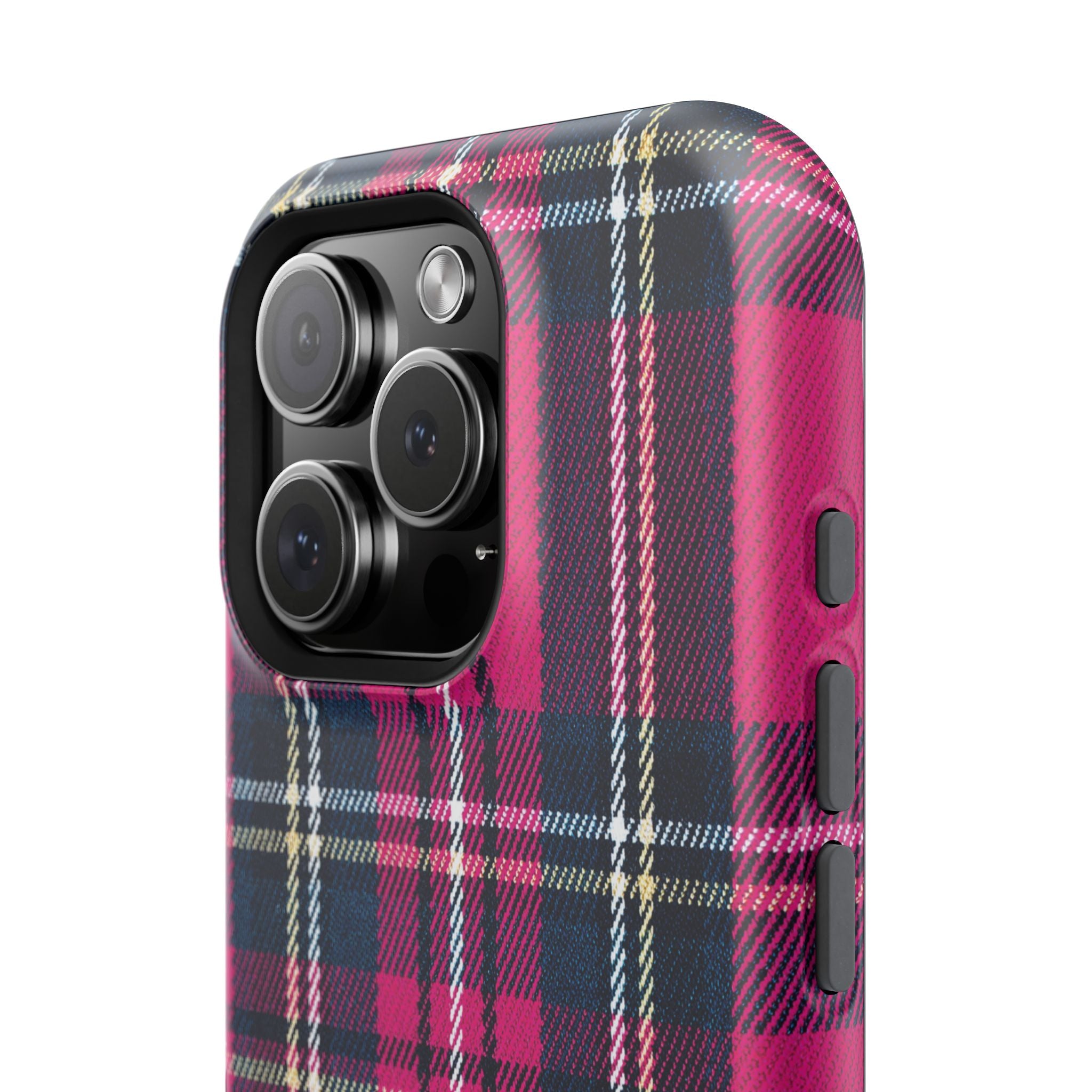 Hot Pink and Navy Plaid Case