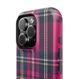 Hot Pink and Navy Plaid Case