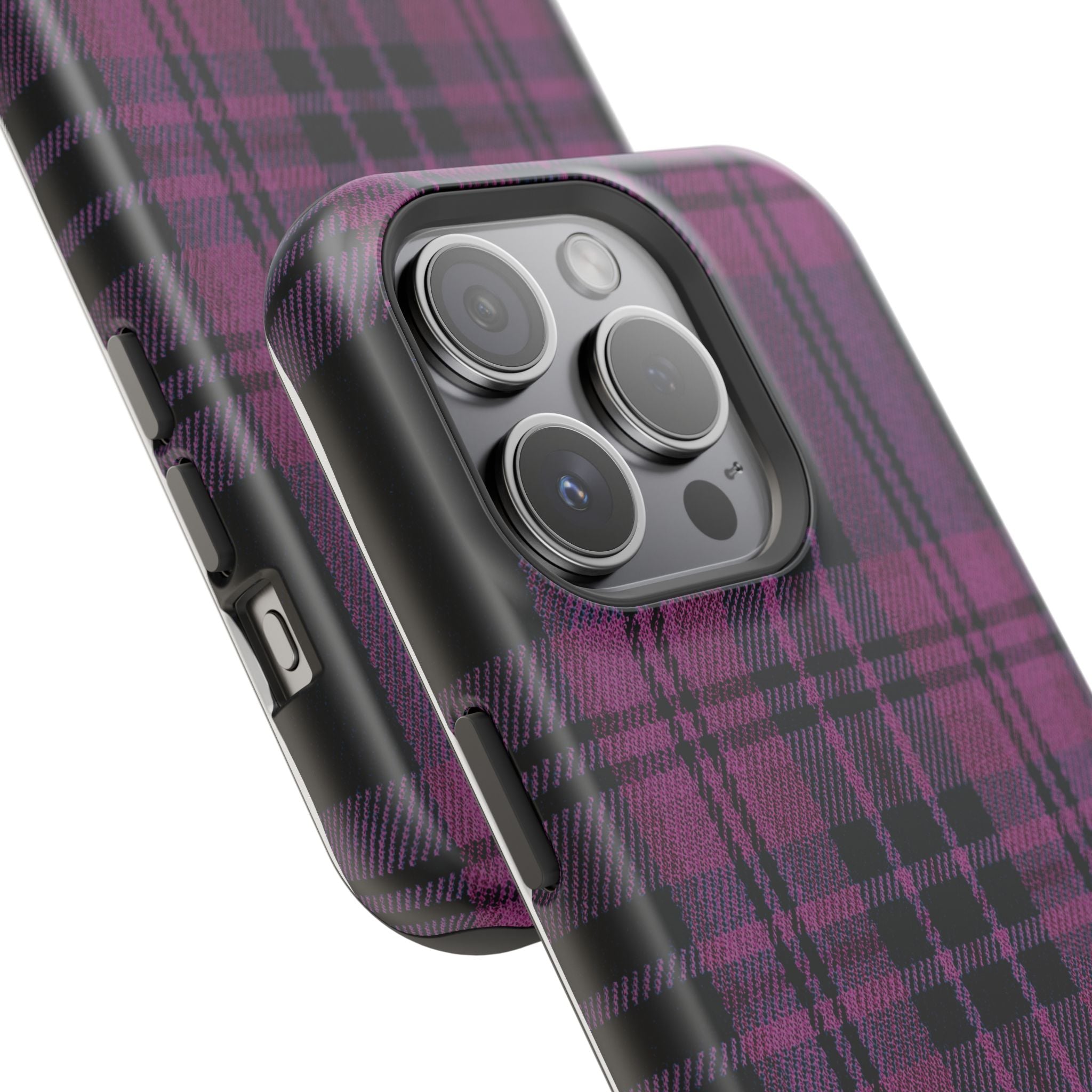 Black and Pink Plaid Case