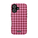 Raspberry Sorbet Houndstooth Case