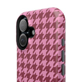 Raspberry Sorbet Houndstooth Case