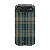 Green and Blue Plaid Case