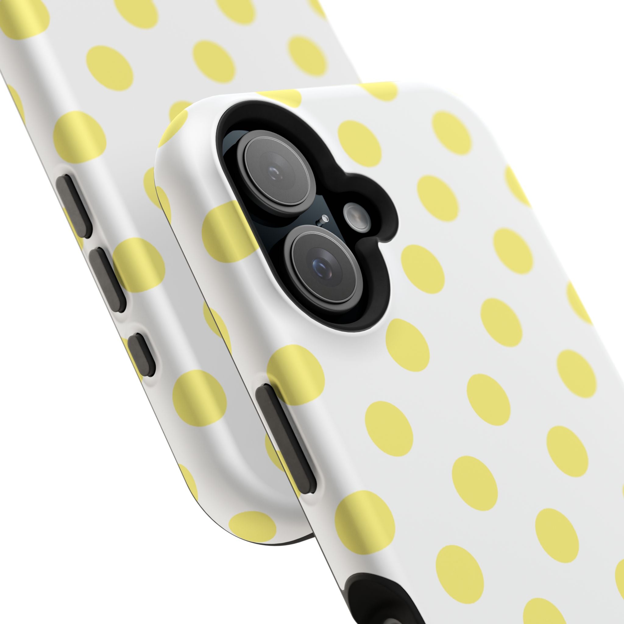 Yellow and White Polka Dot Case