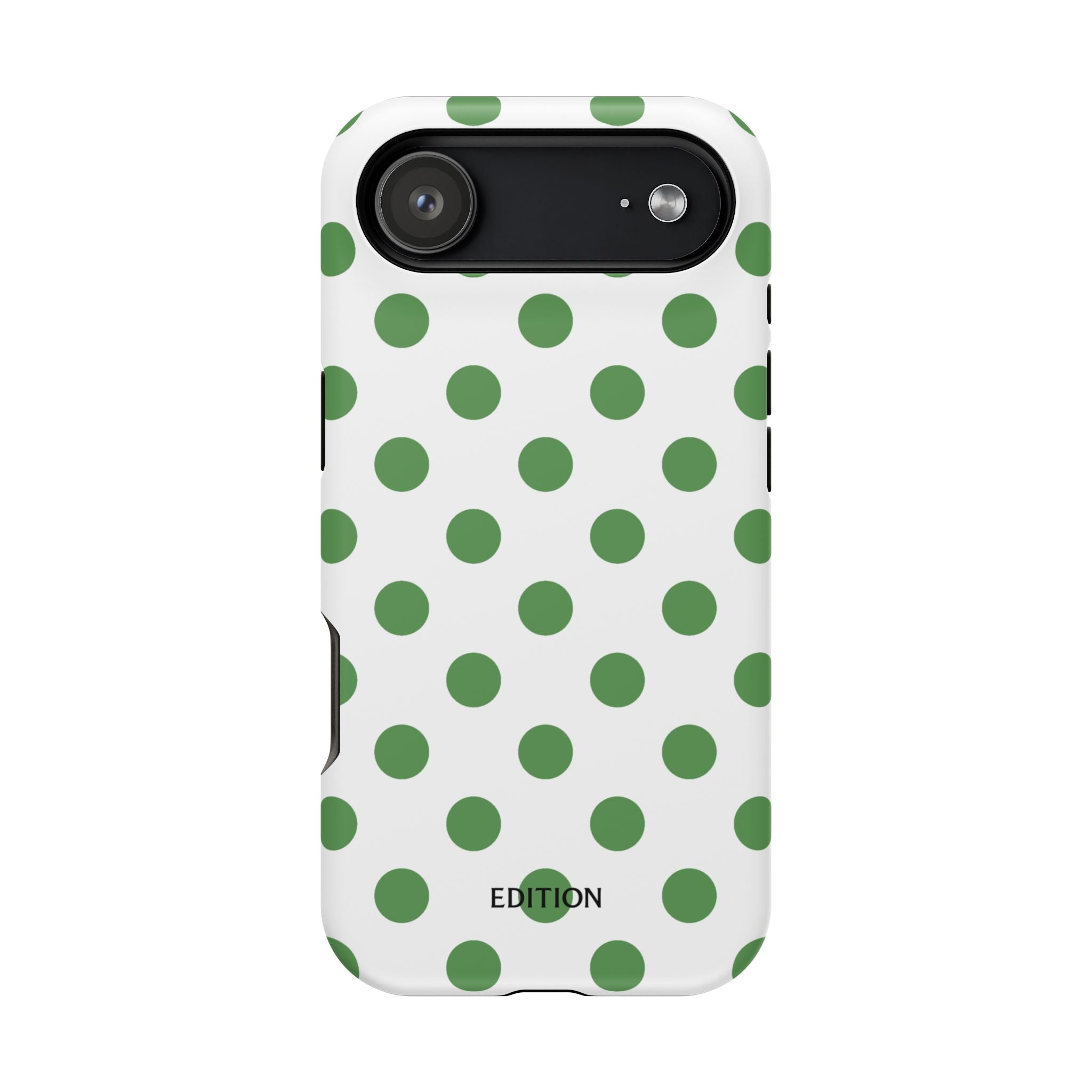 Green and White Polka Dot Case