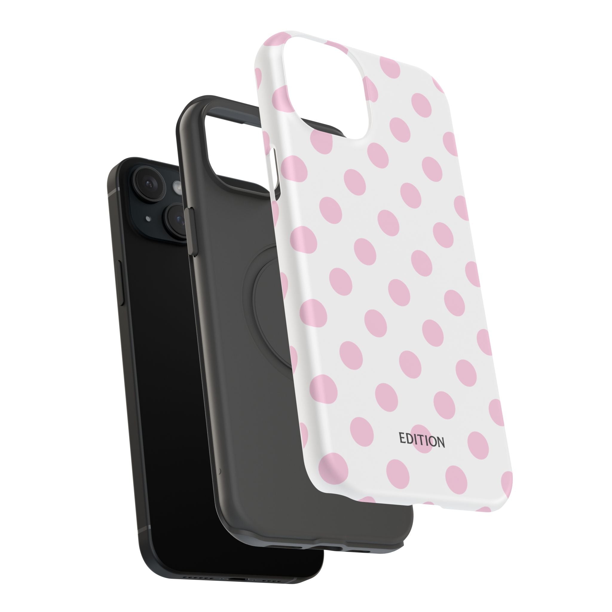 Pink and White Polka Dot Case