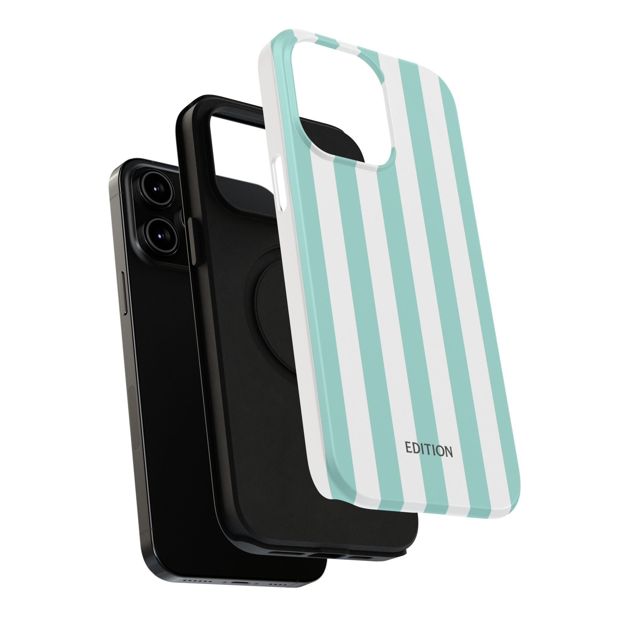 Teal Beach Stripe Case