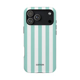 Teal Beach Stripe Case