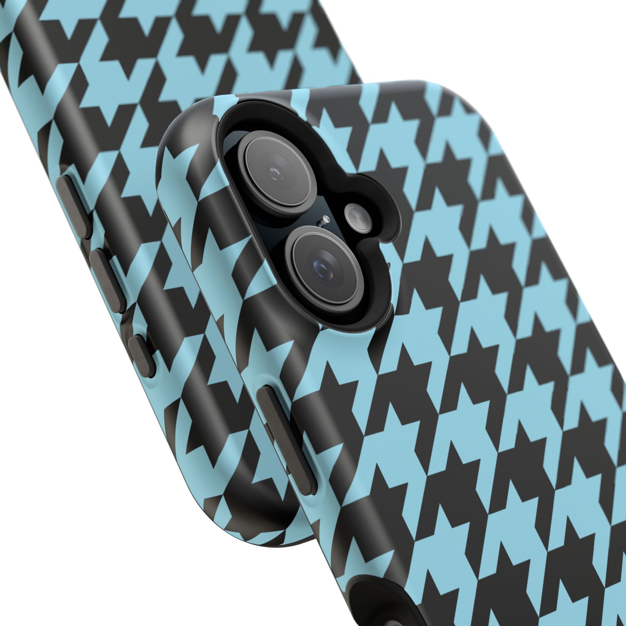 Baby Blue Houndstooth Case