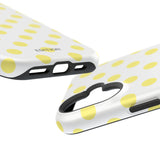 Yellow and White Polka Dot Case