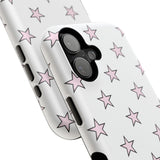 Pink and White Star Case