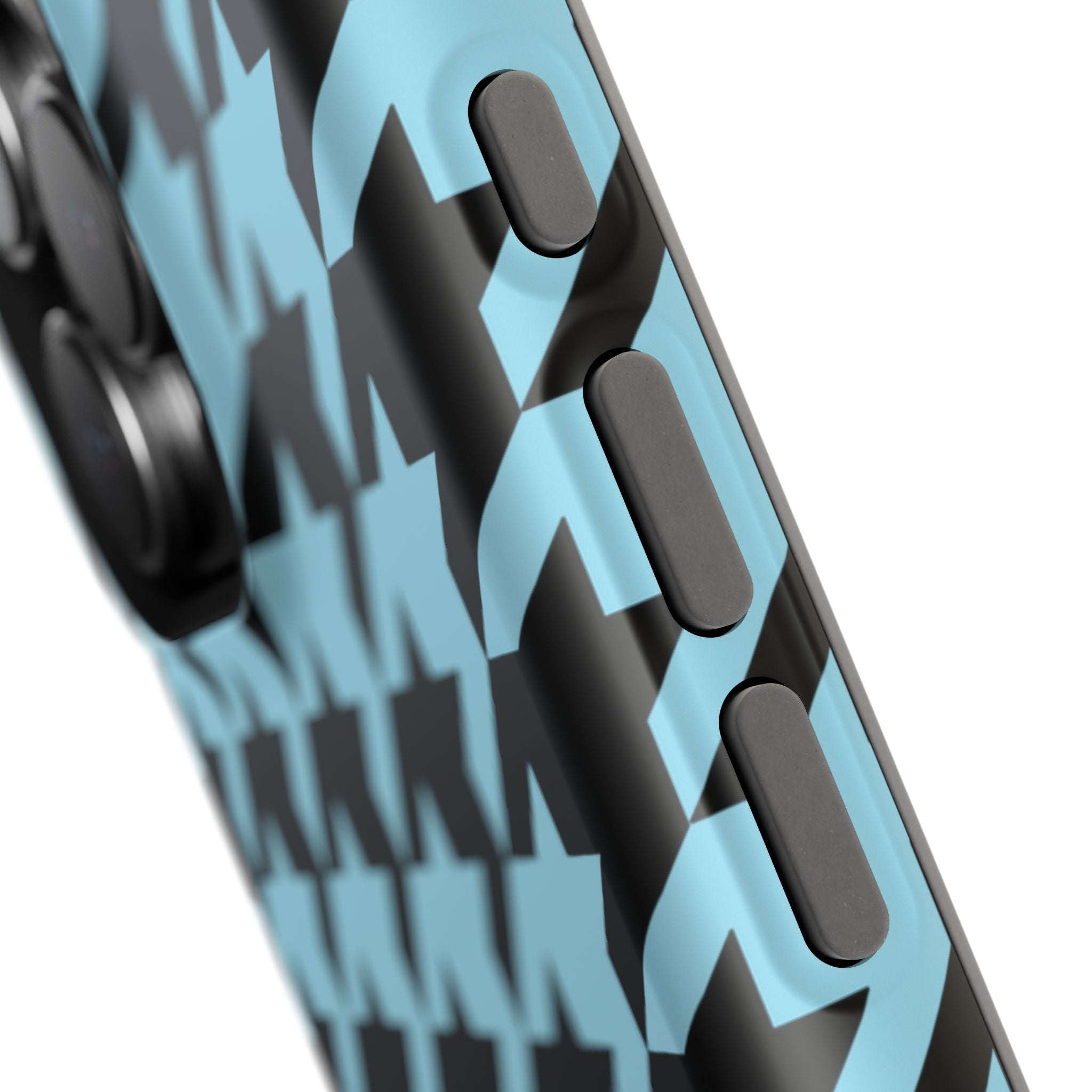 Baby Blue Houndstooth Case