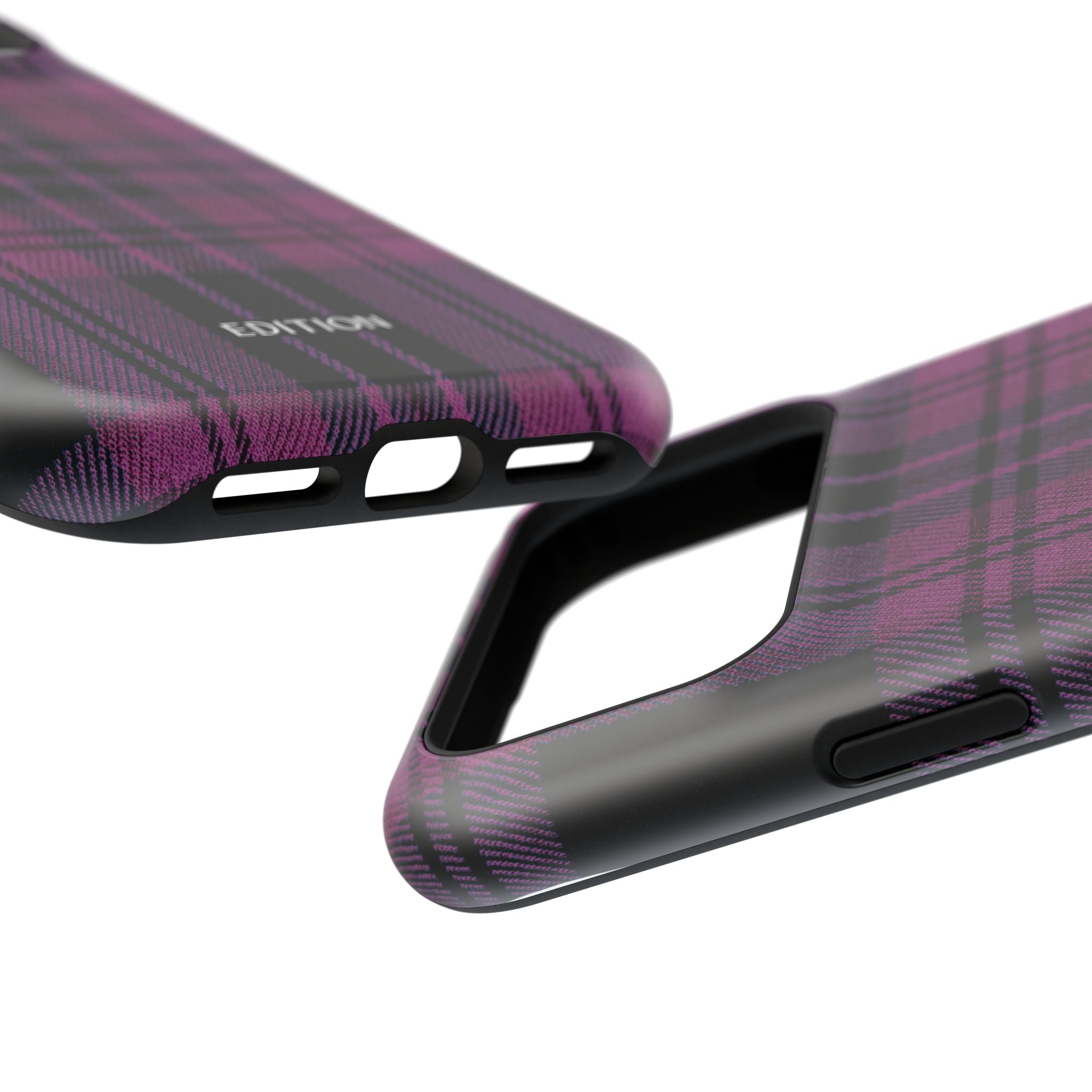 Black and Pink Plaid Case