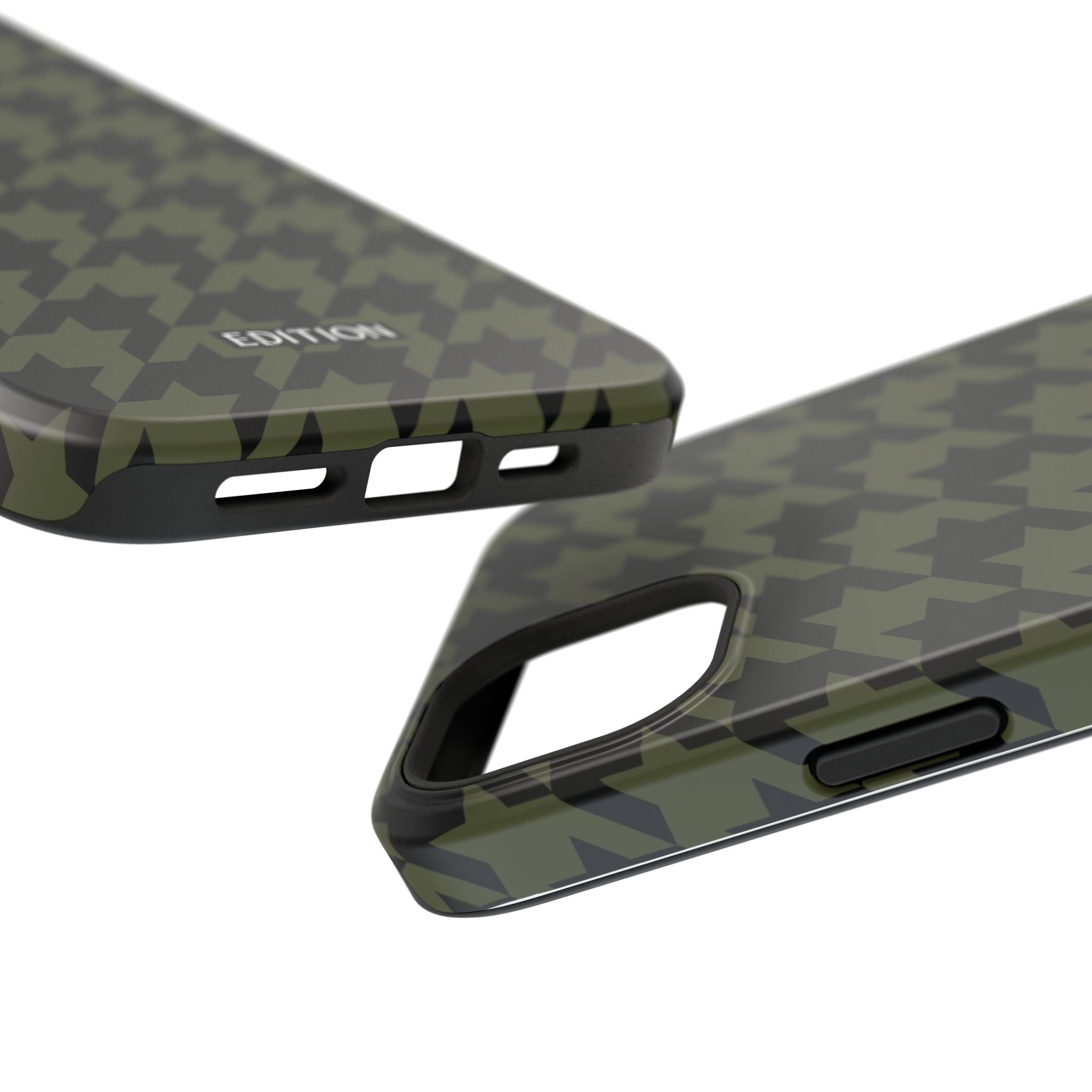 Army Green Houndstooth Case