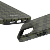 Army Green Houndstooth Case