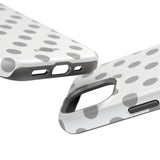Grey and White Polka Dot Case