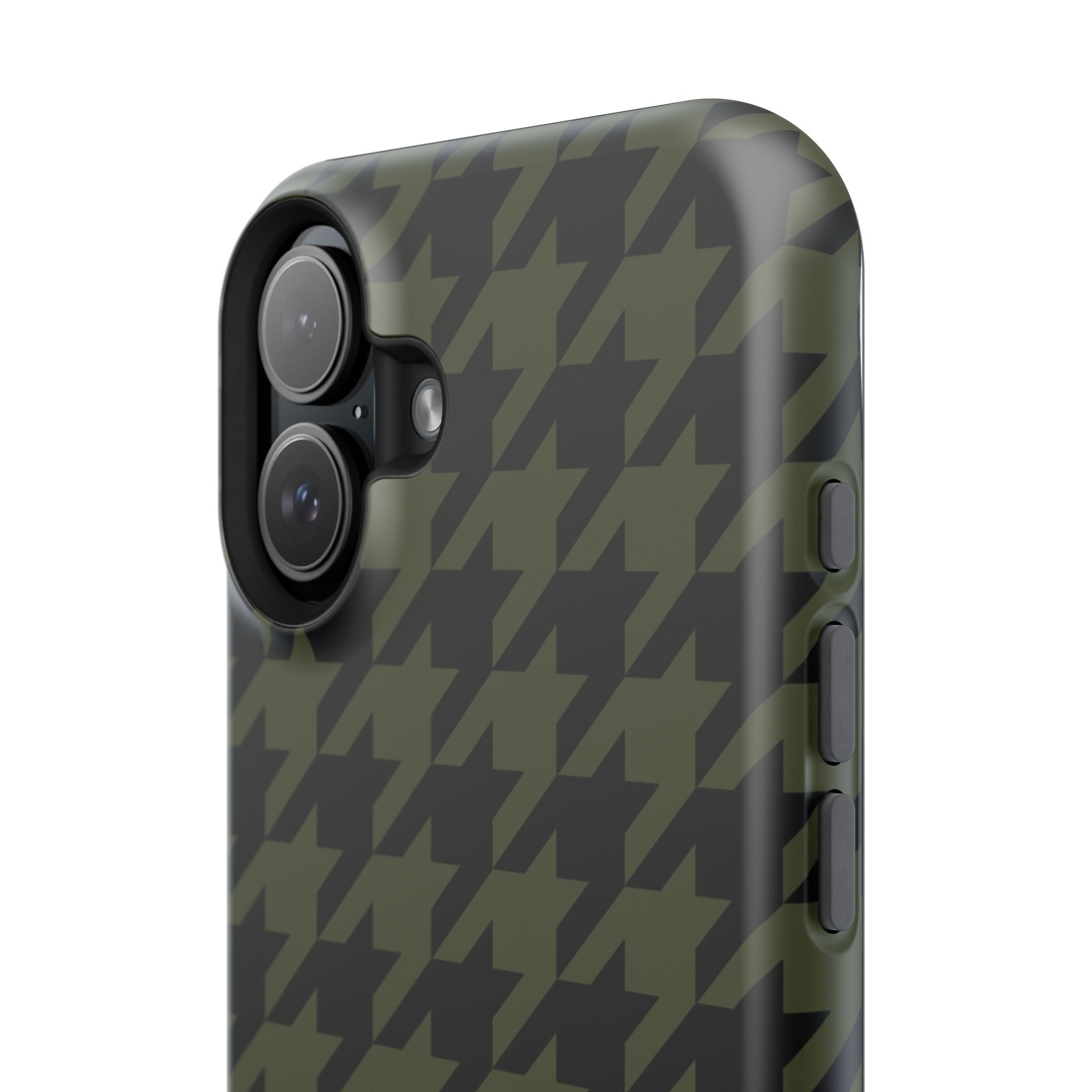 Army Green Houndstooth Case