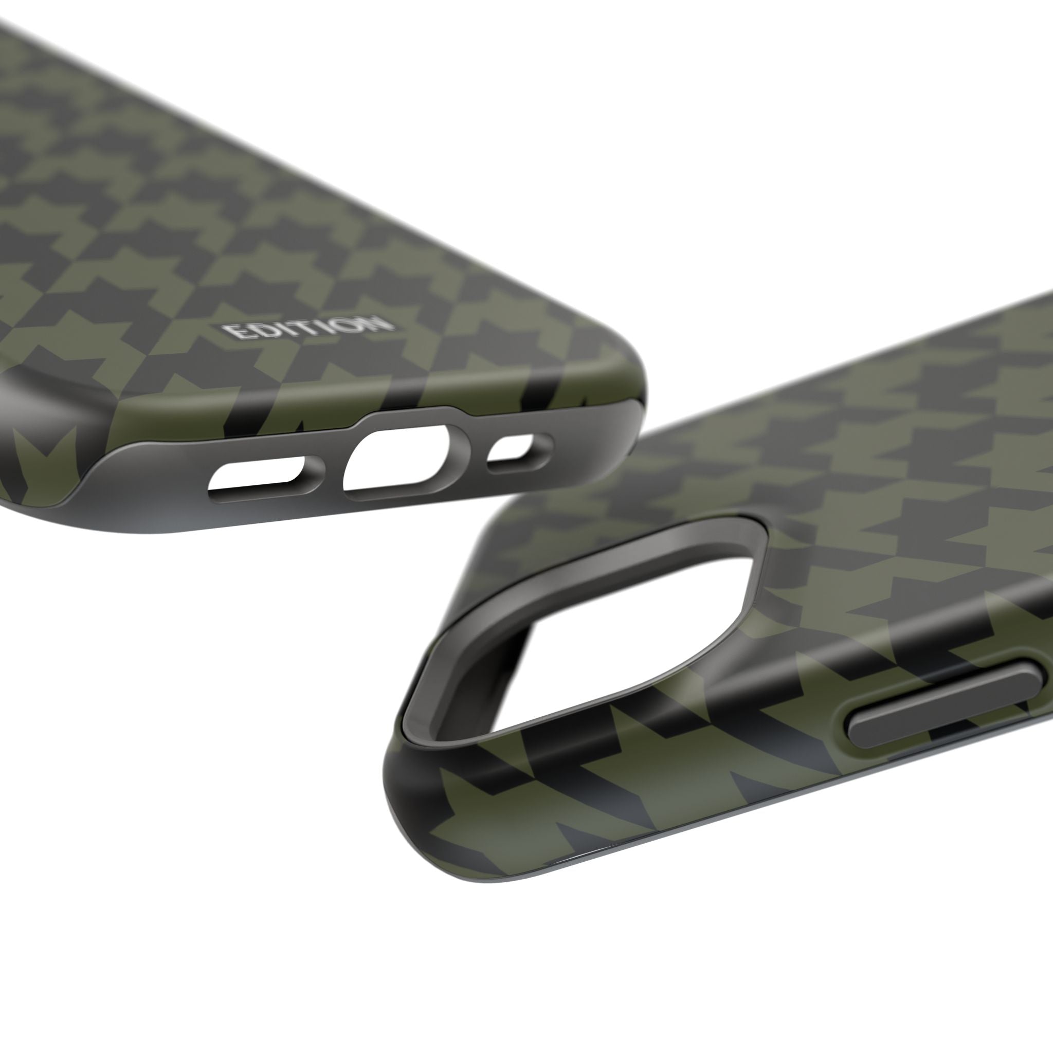 Army Green Houndstooth Case