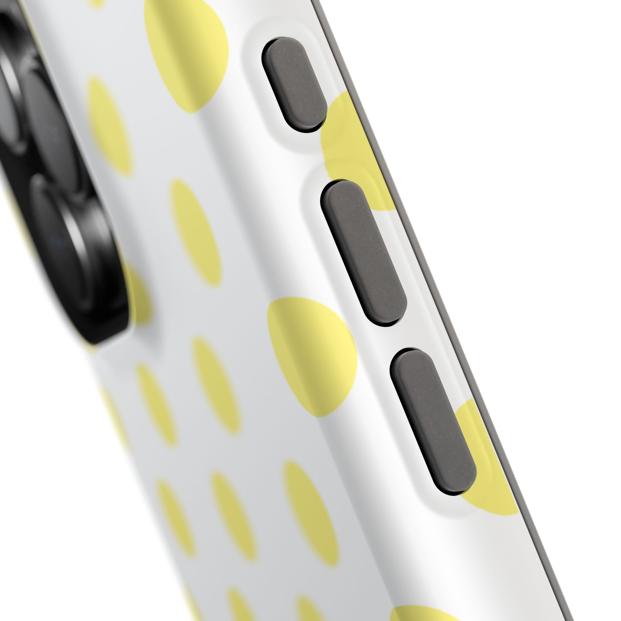Yellow and White Polka Dot Case