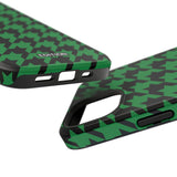 Green Houndstooth Case