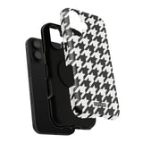 Black and White Houndstooth Case