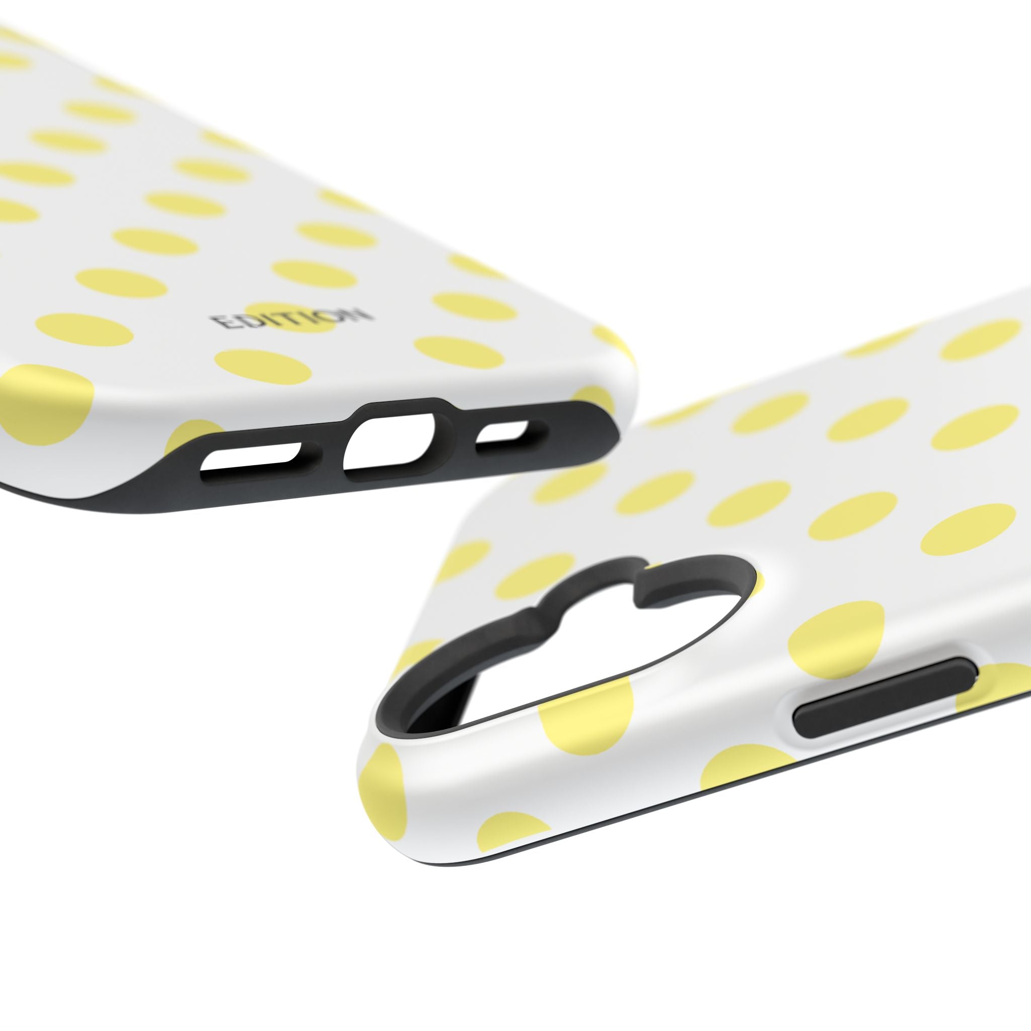 Yellow and White Polka Dot Case