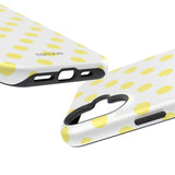Yellow and White Polka Dot Case