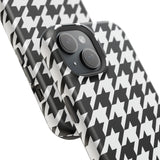 Black and White Houndstooth Case