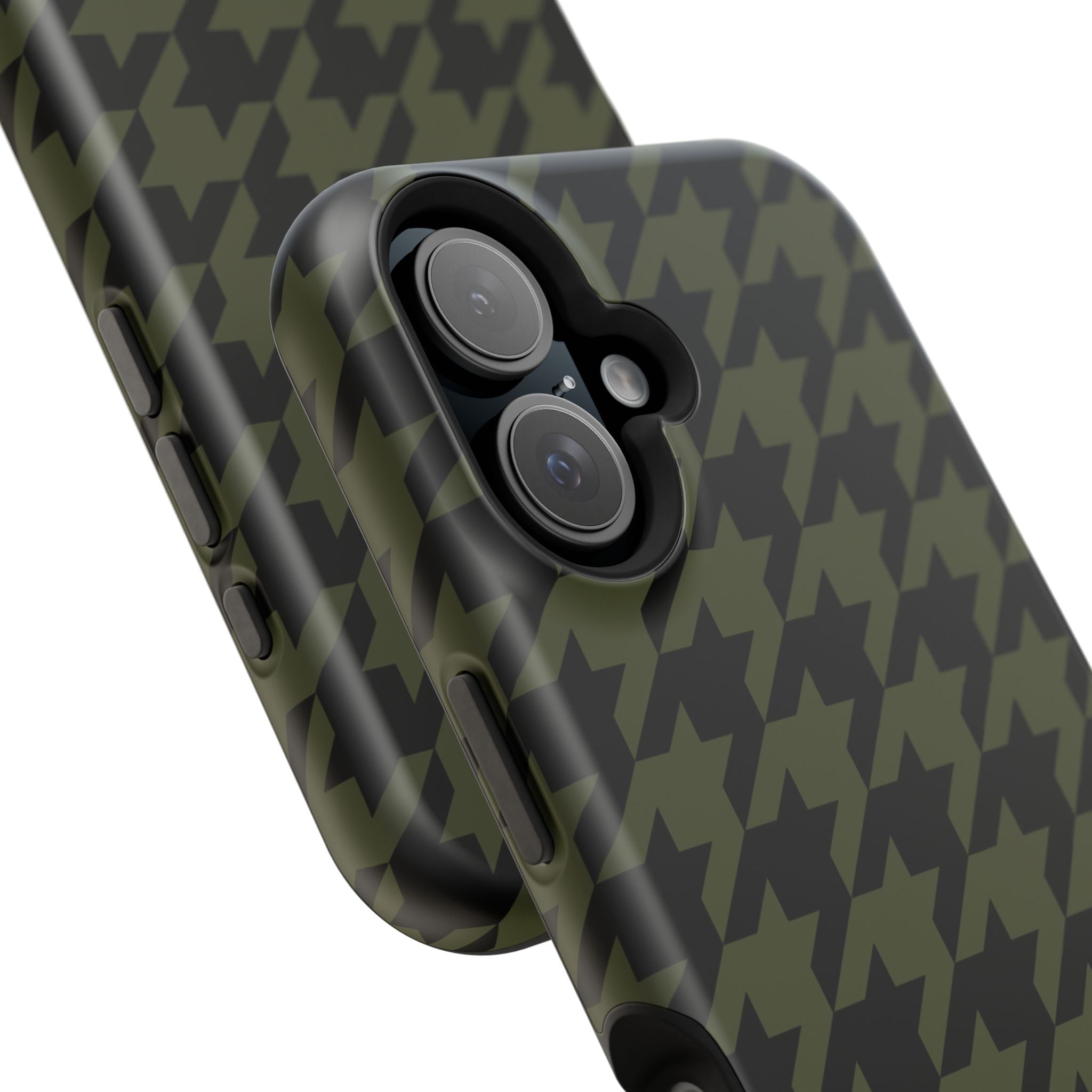 Army Green Houndstooth Case