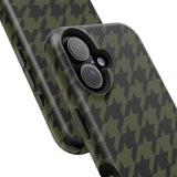 Army Green Houndstooth Case