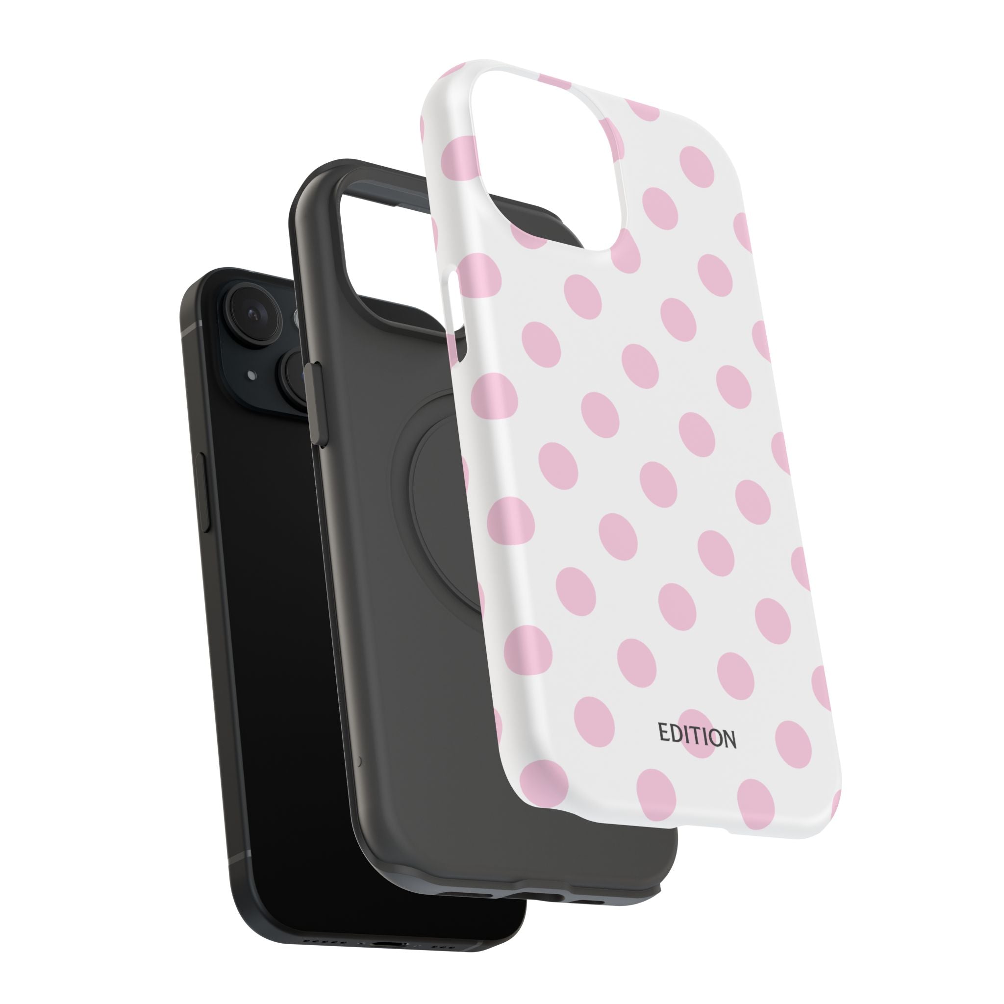 Pink and White Polka Dot Case