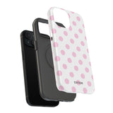 Pink and White Polka Dot Case