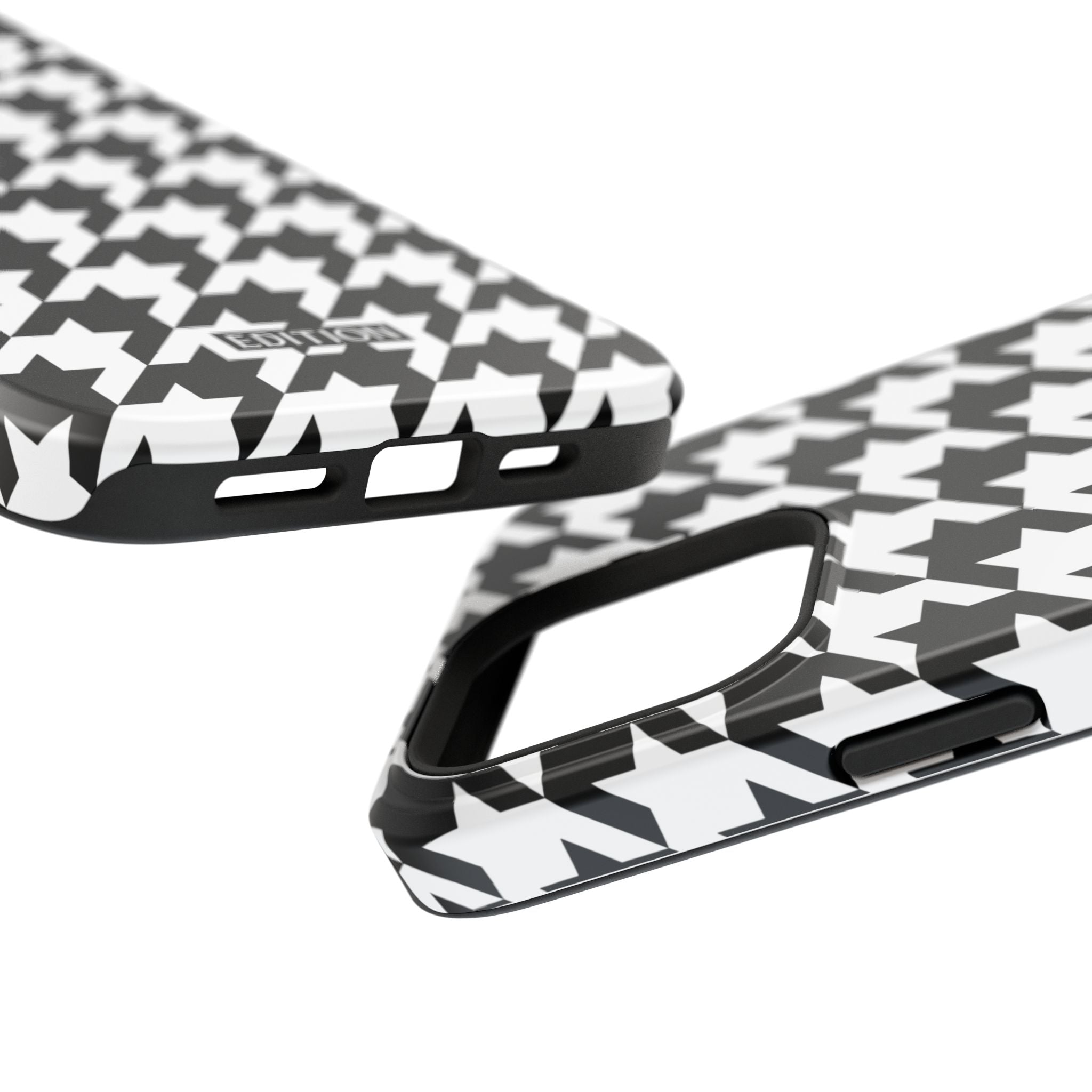 Black and White Houndstooth Case